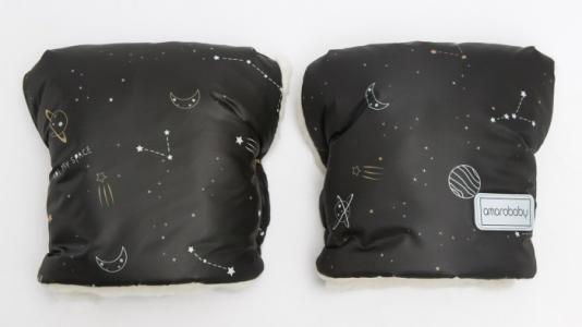 Муфты-варежки на ручку коляски Snowy Travel Космос AmaroBaby