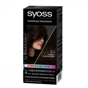 Крем-краска для волос 3-1 Темно-каштановый Syoss