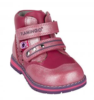Ботинки , цвет: розовый Flamingo