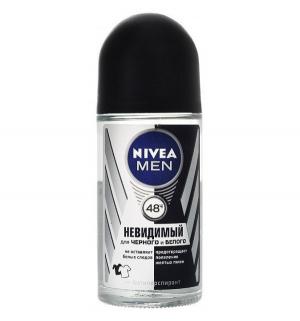 Дезодорант-антиперспирант  Невидимый для черного и белого шариковый For Men, 50 мл Nivea