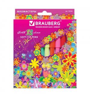 Фломастеры  Blooming flowers Brauberg