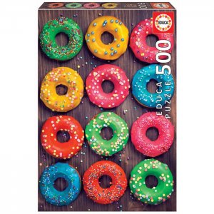 Пазл Разноцветные пончики (500 деталей) Educa