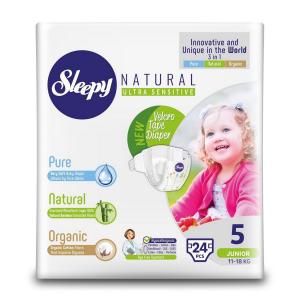 Подгузники  Organic Baby Diaper (11-18 кг) шт. Sleepy Natural