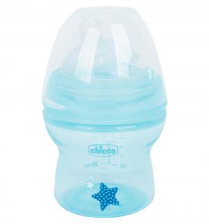 Бутылочка  Natural Feeling пластик с рождения, 150 мл, цвет: голубой Chicco