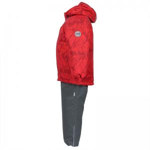 Комплект куртка/брюки , цвет: красный/серый Huppa