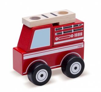 Деревянная игрушка  Конструктор Пожарная машина Wonderworld