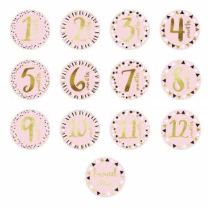 Стикеры от 1 до 12 мес Цифры Pearhead