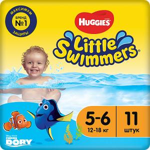 Трусики-подгузники для плавания Huggies Little Swimmers 12-18 кг, 11 шт