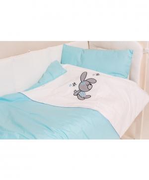 Постельное бельё в кроватку с вышивкой Кролик Мой Ангелочек