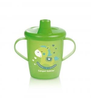 Поильник-непроливайка  Toys для детей, с 12 месяцев, цвет: зеленый Canpol