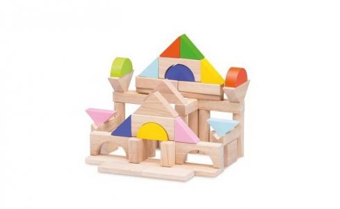 Деревянная игрушка  Набор цветных кубиков 50 шт. Wonderworld
