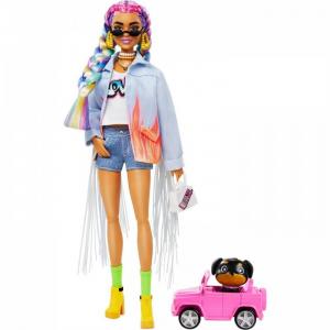 Кукла Экстра с радужными косичками Barbie