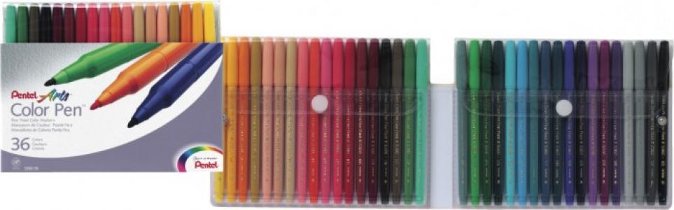Фломастеры  Color Pen 36 цветов Pentel