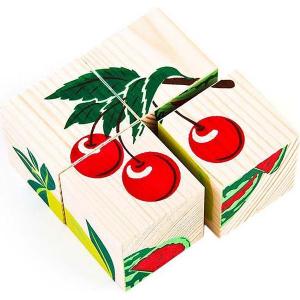 Кубики  Фрукты-ягоды (4 штуки) Томик