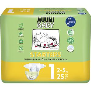 Подгузники  Mini 2-5 кг, 25 штук Muumi
