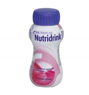 Молочная смесь  для энтерального питания клубника с 3 лет, 200 г, 1 шт Nutridrink