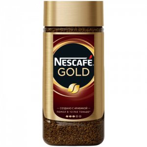 Кофе растворимый с молотым Gold тонкий помол в банке 190 г Nescafe
