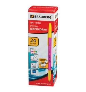 Ручка шариковая  Color син Brauberg