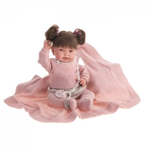 Кукла малышка Ника в розовом мягконабивная 40 см Munecas Antonio Juan