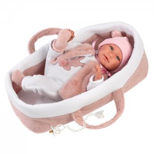 Кукла младенец Мими с переноской со звуком 42 см Llorens
