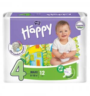 Подгузники  Baby Happy Maxi 4 (8-18 кг) 12 шт. Bella
