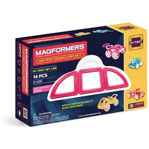 Магнитный конструктор Magformers My First Buggy, розовый