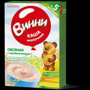 Каша  молочная Овсяная с 5 месяцев 200 г Винни