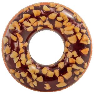 Круг надувной  Пончик шоколад-орех, 114 см Intex
