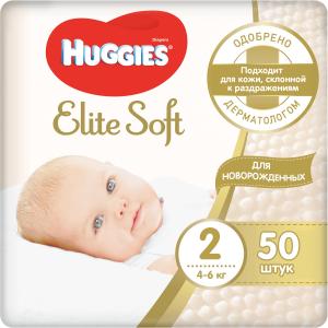 Подгузники  Elite Soft (4-6 кг) шт. Huggies