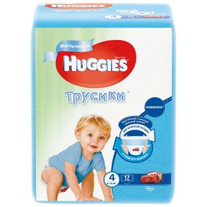 Трусики-подгузники  для мальчиков (9-14 кг) 17 шт. Huggies