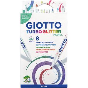 Фломастеры Giotto с блестящими чернилами, 8 цветов, пастельные LYRA
