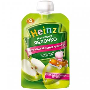 Пюре  яблоко с 4 месяцев, 100 г Heinz