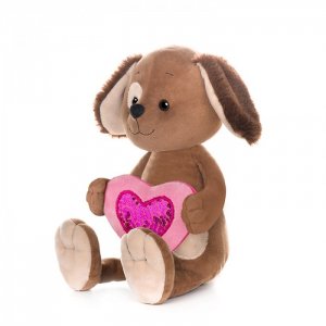 Мягкая игрушка  Luxury Romantic Toys Club Романтичный Щенок с сердечком 20 см Maxitoys