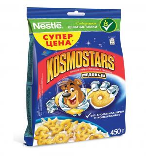 Готовый завтрак  Kosmostars медовые звездочки и луны, 450 г, 1 шт Nestle