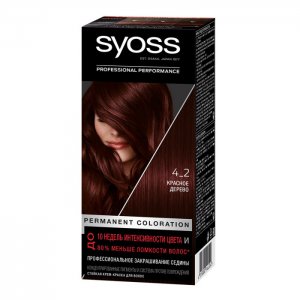 Крем-краска для волос Color 4-2 Красное дерево Syoss