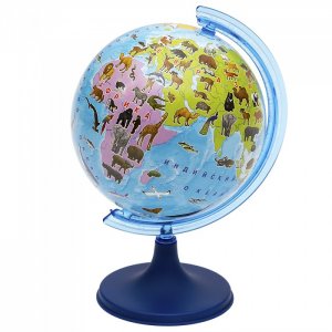 Интерактивный глобус с животными Сафари Дополненная реальность AR D 11 см Ди Эм Би