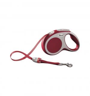Рулетка VARIO ленточная S, 5м, до 15 кг, цвет: красный Flexi