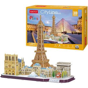 Сборная модель , Достопримечательности Парижа, 114 деталей CubicFun