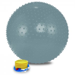 Мяч массажный с насосом 75 см Lite Weights