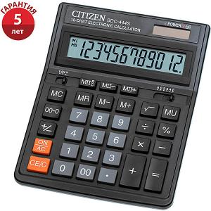 Настольный калькулятор  SDC-444S Citizen. Цвет: черный