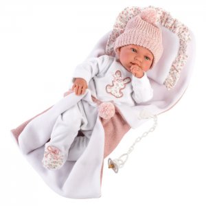 Кукла младенец с матрасиком со звуком Тина 44 см Llorens