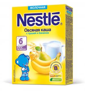 Каша  молочная овсяная с грушей и бананом 6 месяцев 220 г 1 шт Nestle