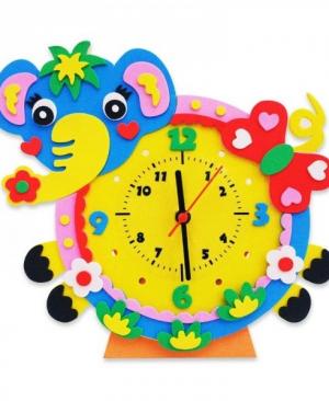 Набор для творчества из Фоамирана Слон часы Color KIT