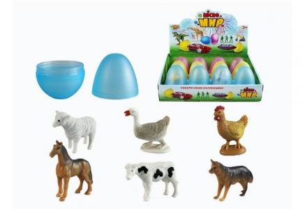 Игровой набор Животные в яйце 12 шт. M0288-1 Yako