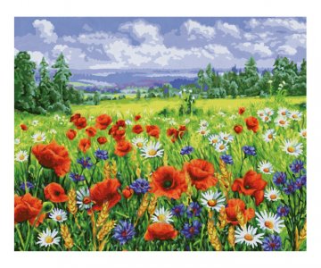 Картина по номерам Луг диких цветов 50х40 см Schipper