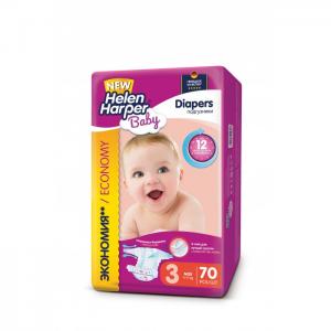 Подгузники Baby Midi (4-9 кг) 70 шт. Helen Harper