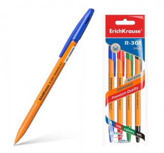 Набор шариковых ручек  R-301 Orange Stick 0.7 (4 шт.) Erich Krause