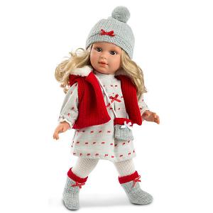 Кукла  Мартина в красно-белом, 40 см Llorens. Цвет: красный