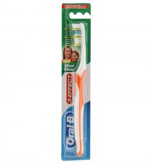 Зубная щетка  3 Effect Maxi Clean Vision 40, цвет: оранжевый Oral-B