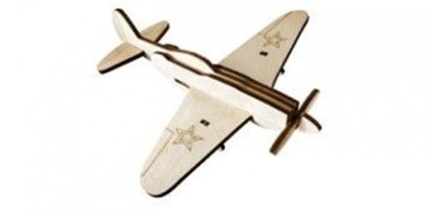 Деревянная игрушка  Самолет ЯК-3 Bradex